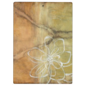 Abstract Silhouette schilderen op Tan-achtergrond Klembord (Achterkant)