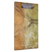 Abstract Silhouette schilderen op Tan-achtergrond Klembord (Rechts)