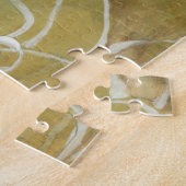 Abstract Silhouette schilderen op Tan-achtergrond Legpuzzel (Zijkant)