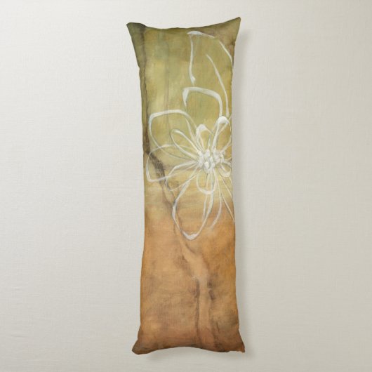 Abstract Silhouette schilderen op Tan-achtergrond Lichaamskussen (Achterkant (Verticaal))