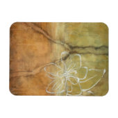 Abstract Silhouette schilderen op Tan-achtergrond Magneet (Horizontaal)