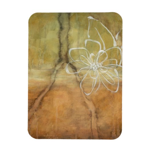 Abstract Silhouette schilderen op Tan-achtergrond Magneet (Verticaal)