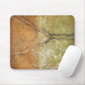 Abstract Silhouette schilderen op Tan-achtergrond Muismat (Met muis)