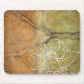 Abstract Silhouette schilderen op Tan-achtergrond Muismat (Voorkant)