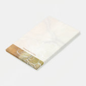 Abstract Silhouette schilderen op Tan-achtergrond Post-it® Notes (Schuin)