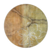 Abstract Silhouette schilderen op Tan-achtergrond Snijplank (Voorkant)