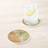 Abstract Silhouette schilderen op Tan-achtergrond Zandsteen Onderzetter (Zijkant)