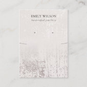 Abstract Silver Rain Aqua Ketting Veroorbaar beeld Visitekaartje (Voorkant)