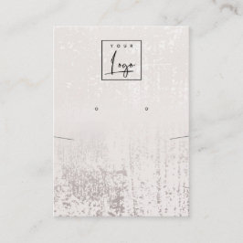 Abstract Silver Rain Ketting Verdien Logo Visitekaartje
