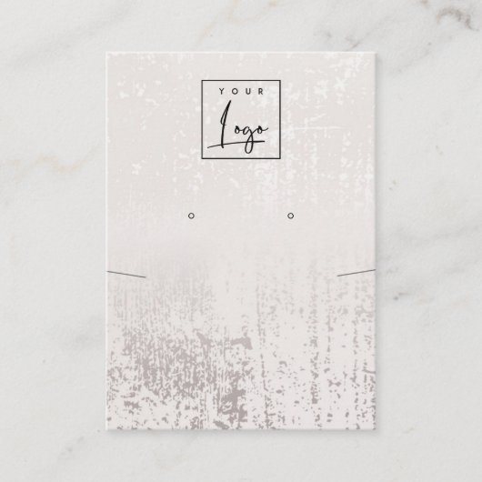 Abstract Silver Rain Ketting Verdien Logo Visitekaartje (Voorkant)