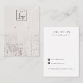 Abstract Silver Rain Ketting Verdien Logo Visitekaartje (Voorkant / Achterkant)