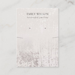 Abstract Silver Rainfall-Ketting Veroorbaar beelds Visitekaartje