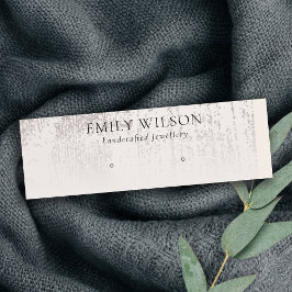 Abstract Silver Rainfall Stud Veroorbaar beeldsche Mini Visitekaartje