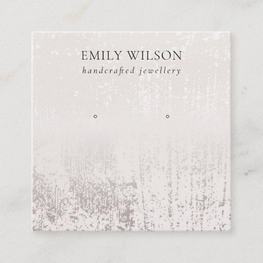 Abstract Silver Roos Gold Stud Oorsprongsvertoning Vierkante Visitekaartje (Voorkant)