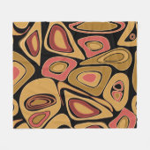 Abstract simple seamless texture pattern print fleece deken (Voorkant (Horizontaal))