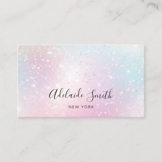 abstract simulated shimmer visitekaartje (Voorkant)