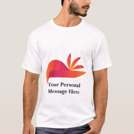 Abstract Sinaasappel Bird T-shirt