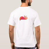 Abstract Sinaasappel Bird T-shirt (Achterkant)