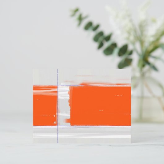 Abstract Sinaasappel Briefkaart (Staand voorkant)