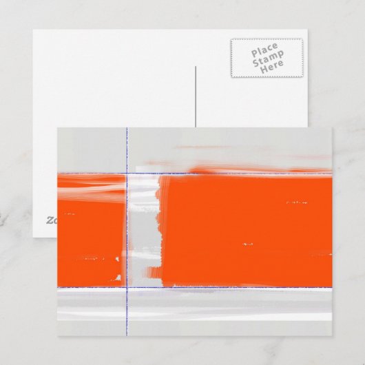 Abstract Sinaasappel Briefkaart (Voorkant / Achterkant)