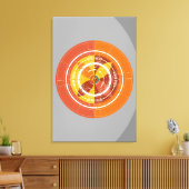 ABSTRACT SINAASAPPEL CANVAS AFDRUK (Insitu (Woonkamer))