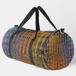 Abstract Sinaasappel en Aqua Retro Boomerang Waves Plunjezak