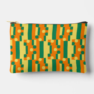 Abstract Sinaasappel en groen patroon met Stippen Etui