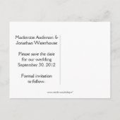 Abstract Sinaasappel en Limoen Flowers slaan de da Aankondigingskaart (Achterkant)