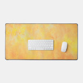 Abstract Sinaasappel Geel Bureaumat (Keyboard & Muis)