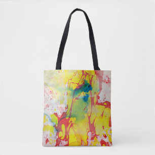 Abstract Sjabloon Geel Rood Blauw Groen Paars Tote Bag