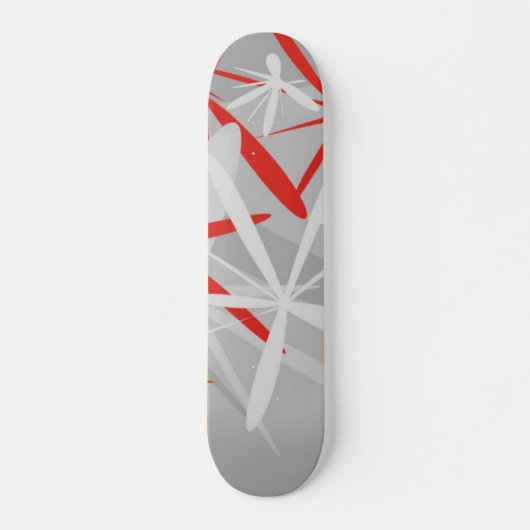 Abstract skateboard met achtergrond (Voorkant)