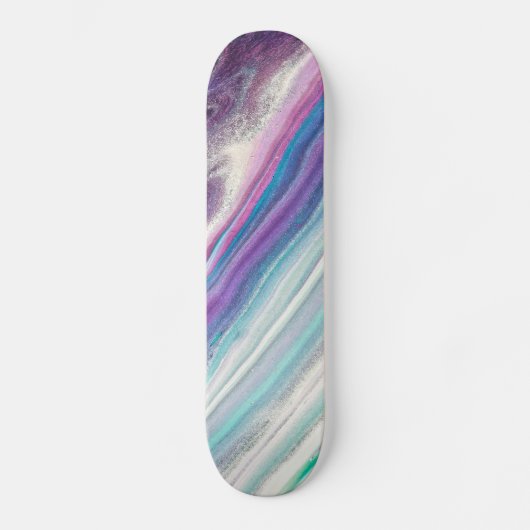 abstract skateboard met blauwe bosbes (Voorkant)