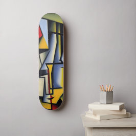 Abstract skateboard van Cubist