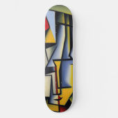 Abstract skateboard van Cubist (Voorkant)