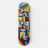 Abstract skateboard van Cubist (Voorkant)