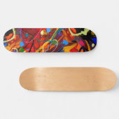 Abstract skateboard van de Verf (Horizontaal)