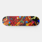 Abstract skateboard van de Verf (Horizontaal)