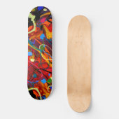 Abstract skateboard van de Verf (Voorkant)