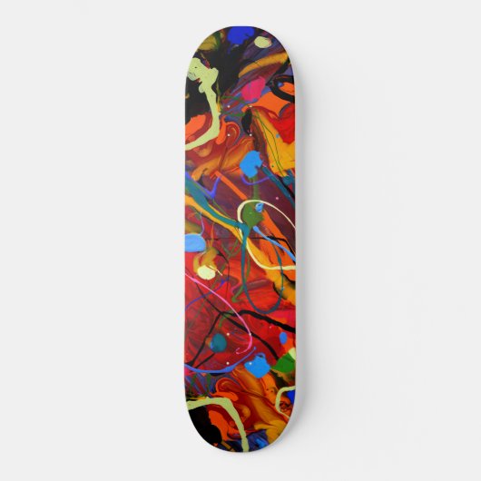 Abstract skateboard van de Verf (Voorkant)