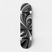 Abstract skateboard van zwarte en witte bol (Voorkant)