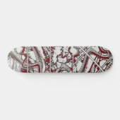 Abstract skateboarddek persoonlijk skateboard (Horizontaal)