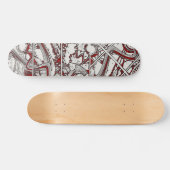 Abstract skateboarddek persoonlijk skateboard (Horizontaal)