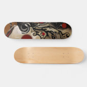 Abstract skateboarddek persoonlijk skateboard (Horizontaal)