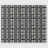 Abstract Skelet Snowflake Design Gift Wrap Roll Cadeaupapier (Vlak)