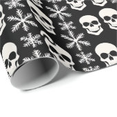 Abstract Skelet Snowflake Design Gift Wrap Roll Cadeaupapier (Rol Hoek)