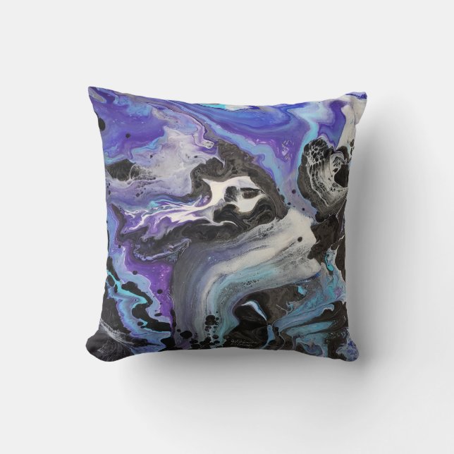 Abstract Skeleton Design voor Halloween of op elk  Kussen (Voorkant)