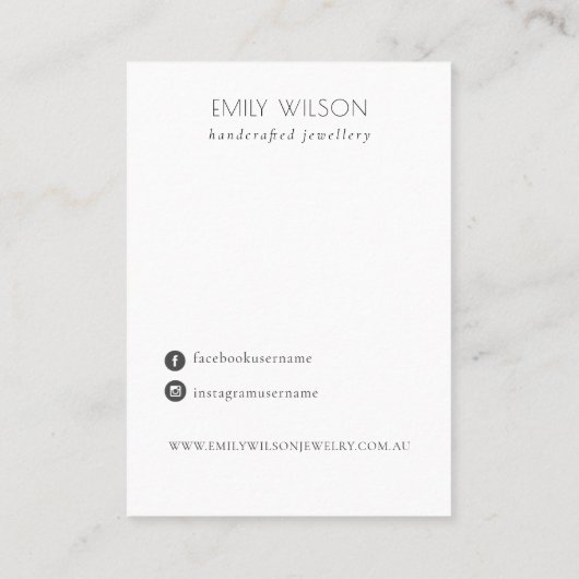 Abstract Sky Blue Waves Ketting Band Logo Display Visitekaartje (Achterkant)