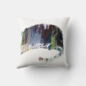 Abstract slaapmuissilhouet kussen (Achterkant)