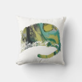 Abstract slaapmuissilhouet kussen (Voorkant)