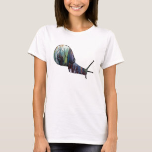 Abstract slakkensilhouet t-shirt